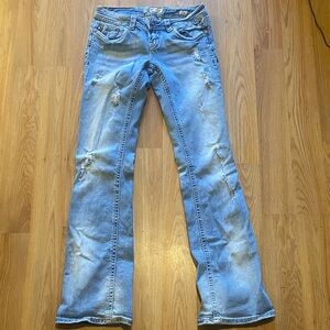Women's Light Blue Flare Jeans